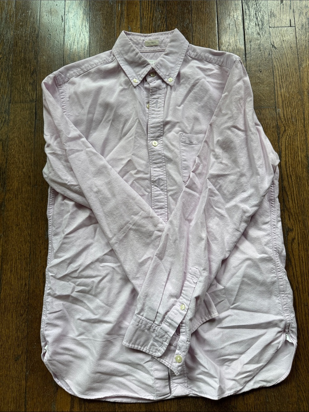 J. Crew Pale Pink Button-Down Oxford Shirt